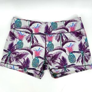 IAB MFG 3 Inch No Ride Shorts‎ Pineapple Palm Tree Print